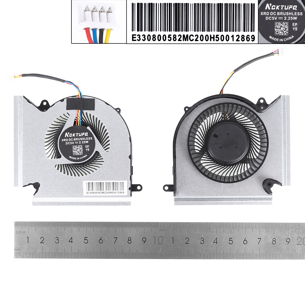 Picture of New Replacement CPU Cooling Fan For MSI GE66 GP66 GL66 MS-1541 1542 N453 N454（GPU High copy） N/A Layout